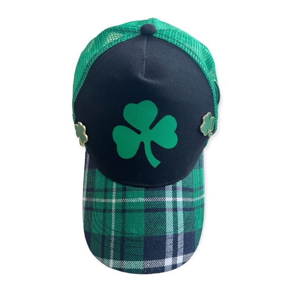 St. Patricks Day Lucky Clover Adjustable‎ Hat - Picture 1 of 5